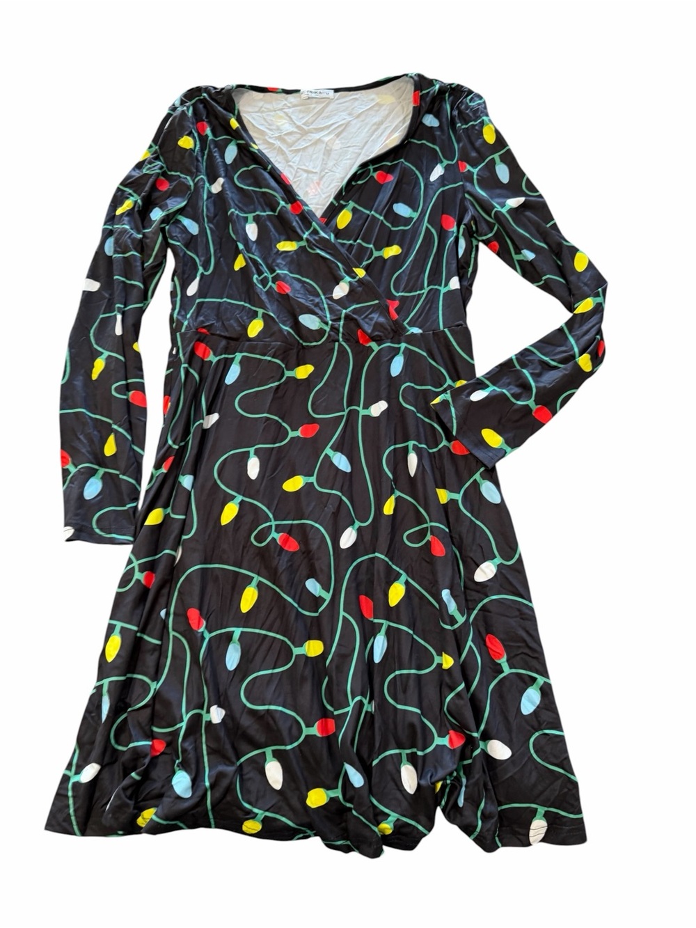 Women's Long Sleeve C9 Christmas Light Dress Size Medium #260309